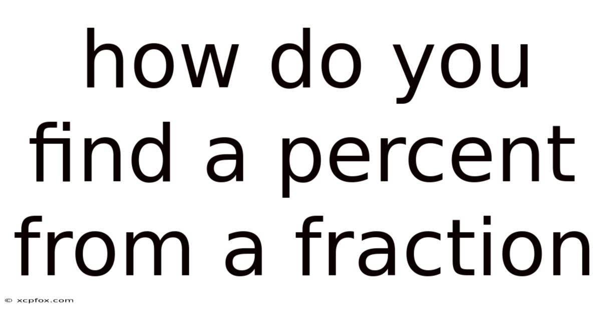 How Do You Find A Percent From A Fraction