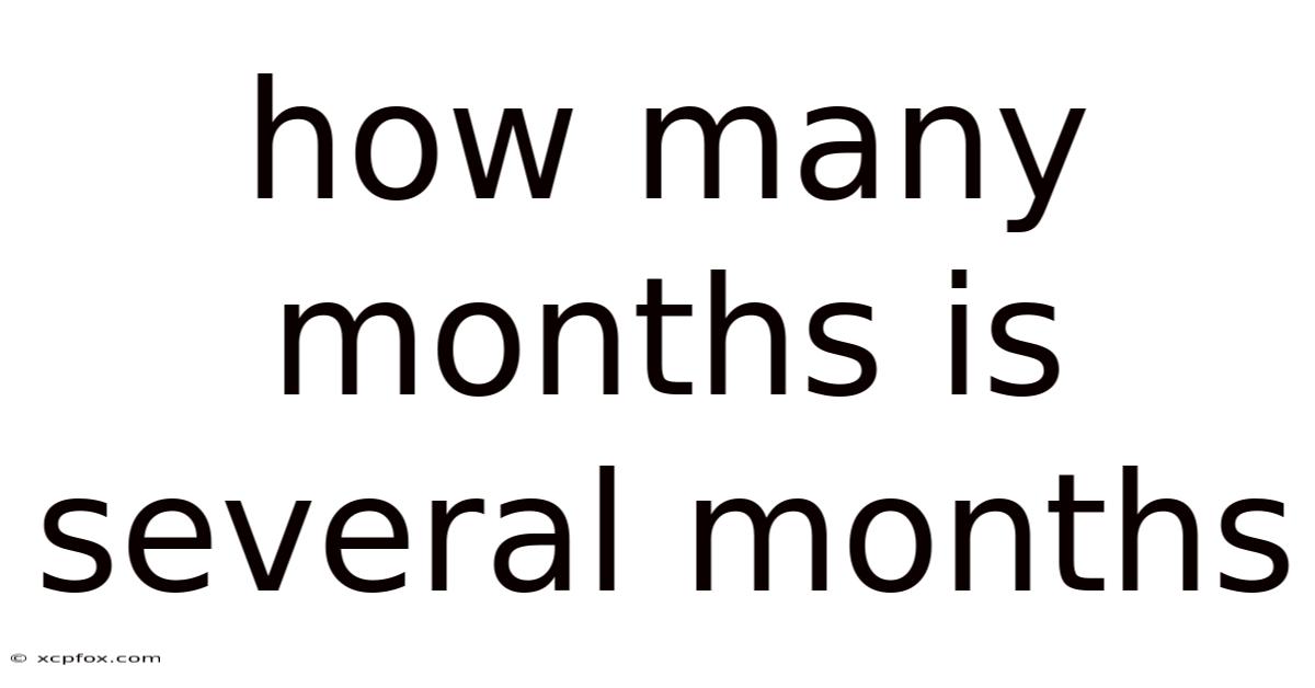 How Many Months Is Several Months