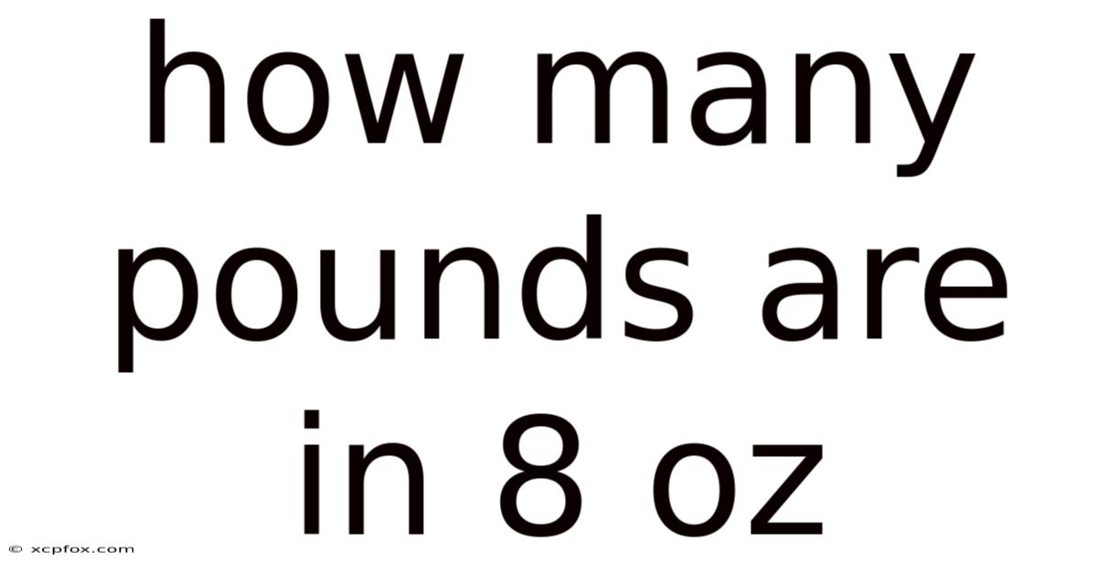 How Many Pounds Are In 8 Oz