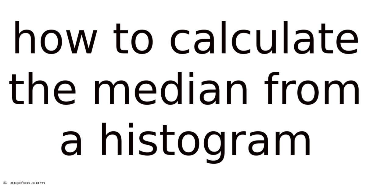 How To Calculate The Median From A Histogram