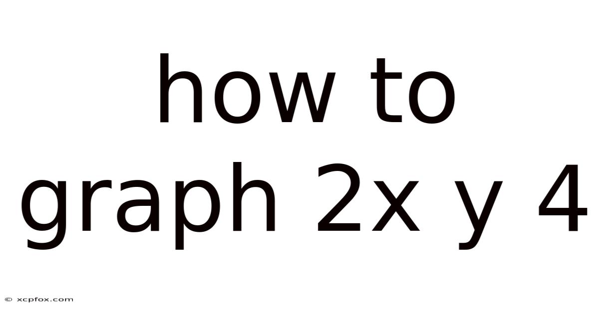 How To Graph 2x Y 4
