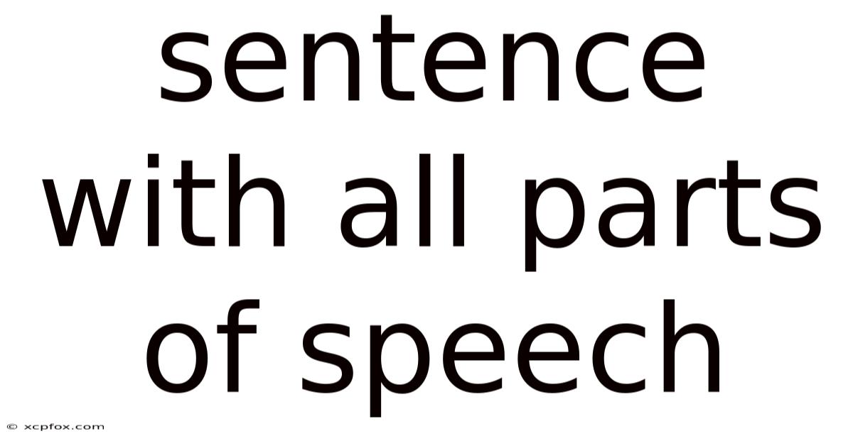 Sentence With All Parts Of Speech