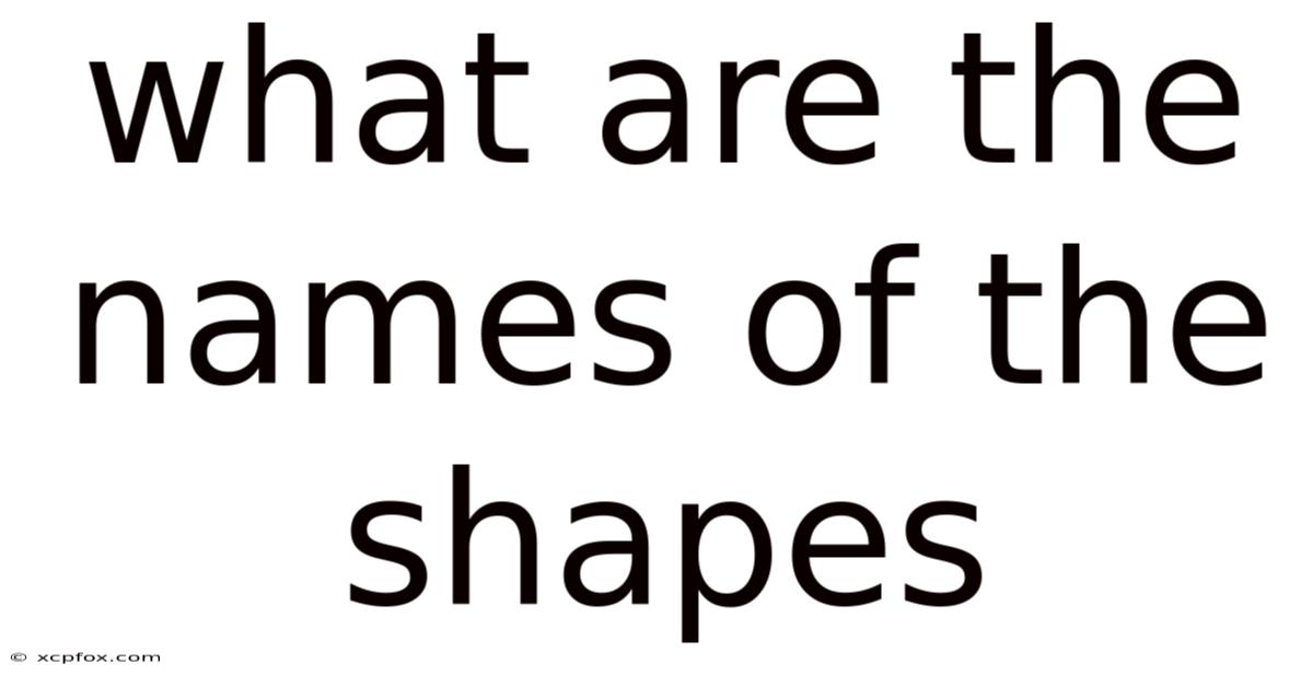 What Are The Names Of The Shapes