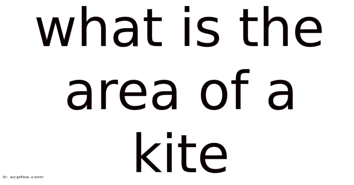 What Is The Area Of A Kite