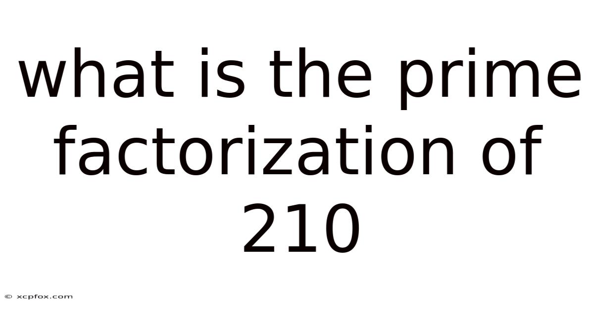 What Is The Prime Factorization Of 210