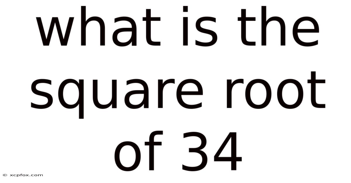 What Is The Square Root Of 34