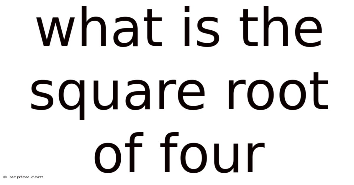 What Is The Square Root Of Four
