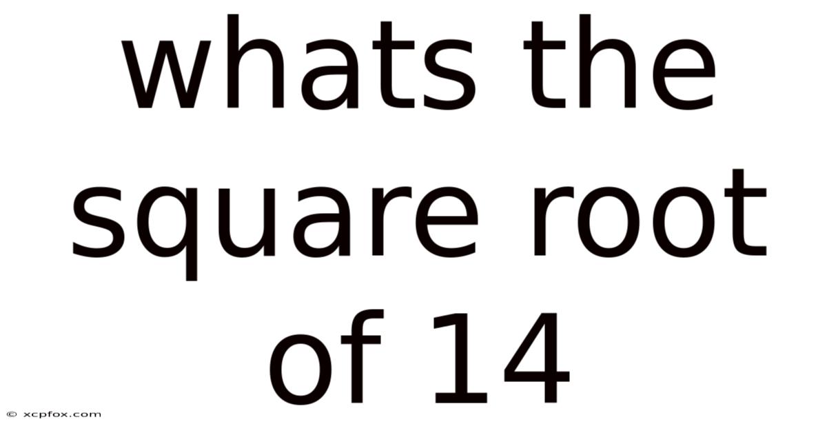 Whats The Square Root Of 14