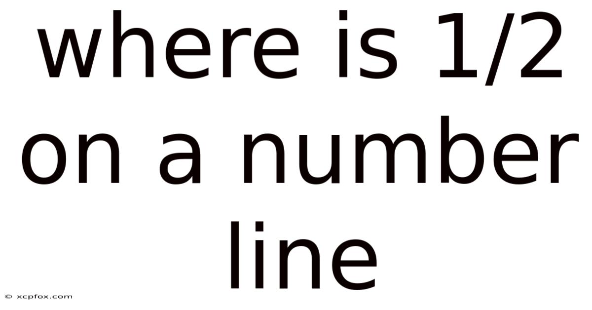 Where Is 1/2 On A Number Line