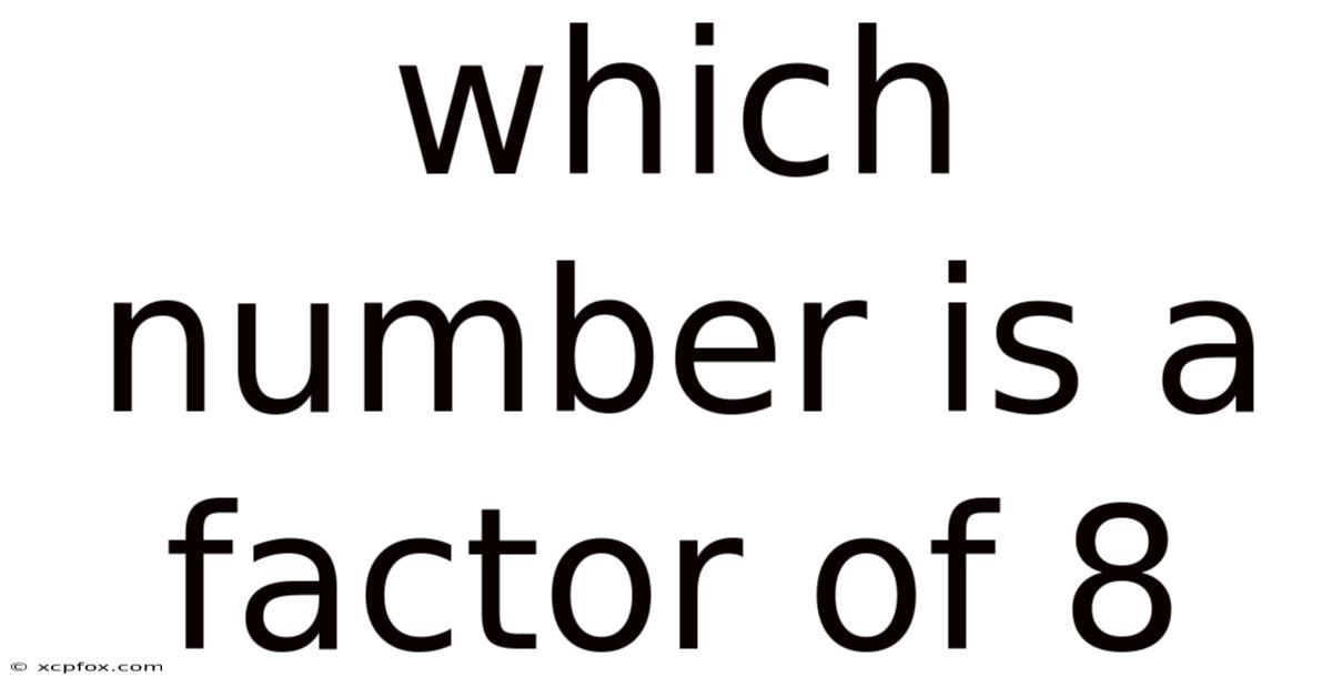 Which Number Is A Factor Of 8