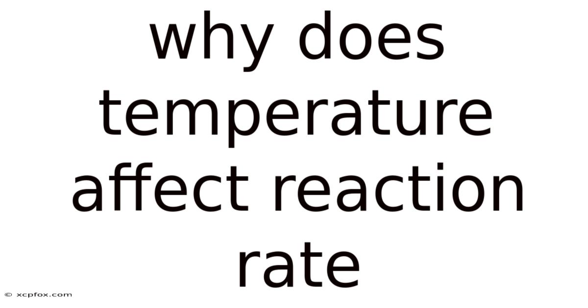 Why Does Temperature Affect Reaction Rate